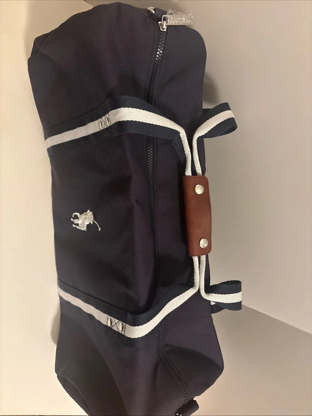 Polo by Ralph Lauren Navy Duffel with White Striped Trim